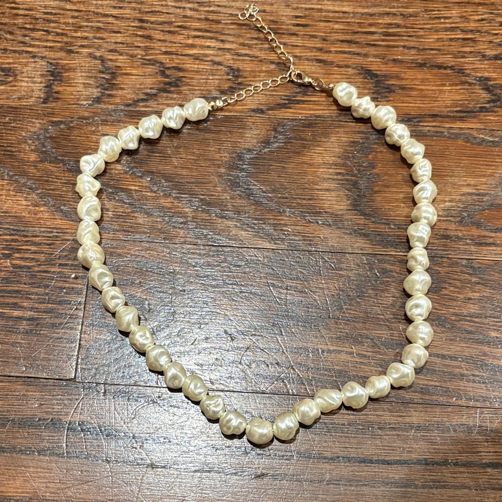 Classic Faux Freshwater Pearl Necklace